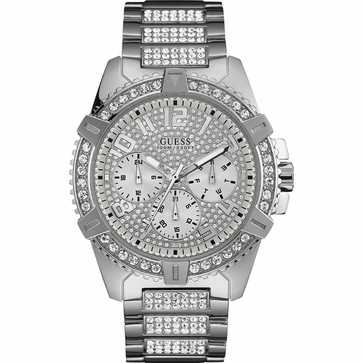 Men's Watch Guess W0799G1 Silver (Ø 48 mm)-0