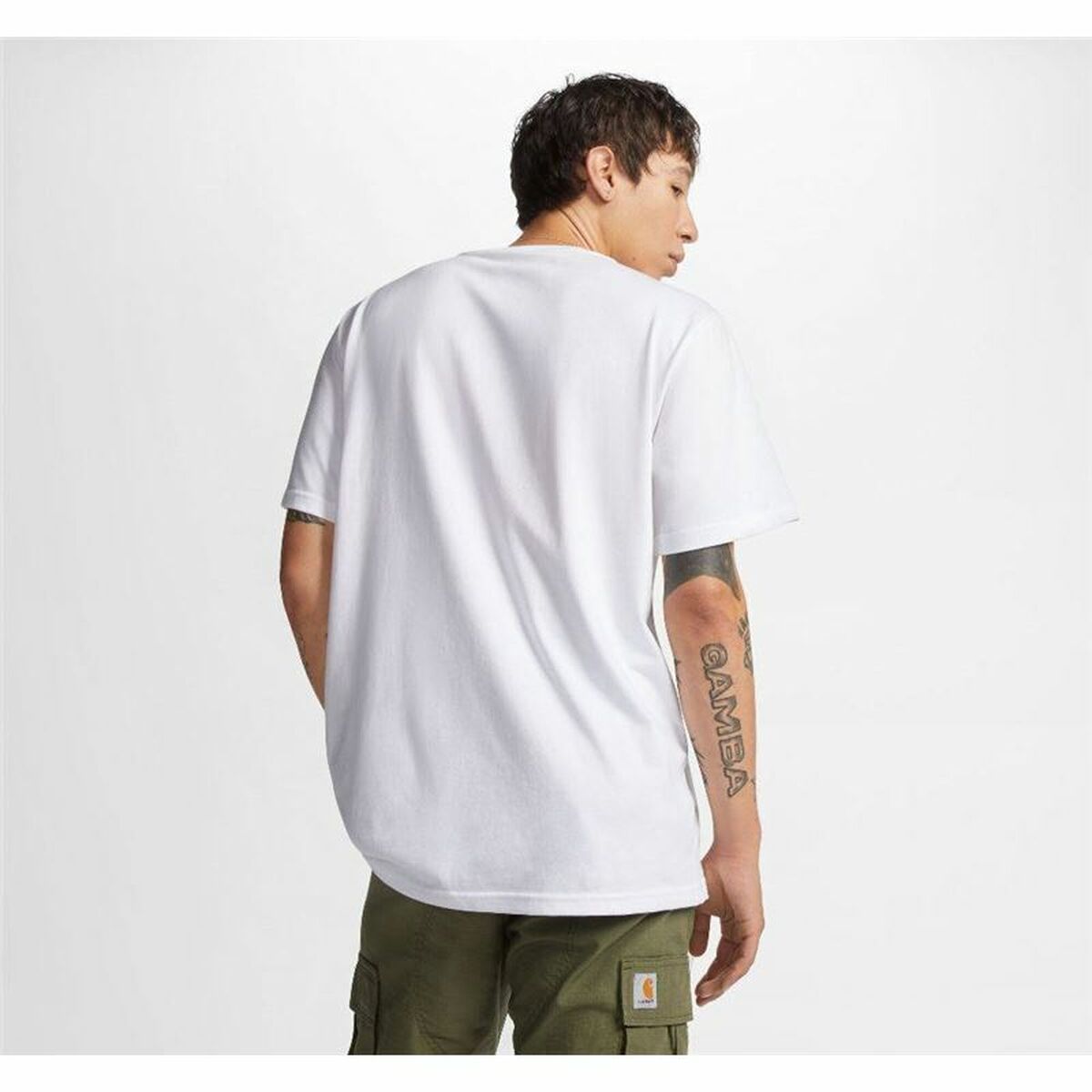 Men’s Short Sleeve T-Shirt Converse Mirror White-3