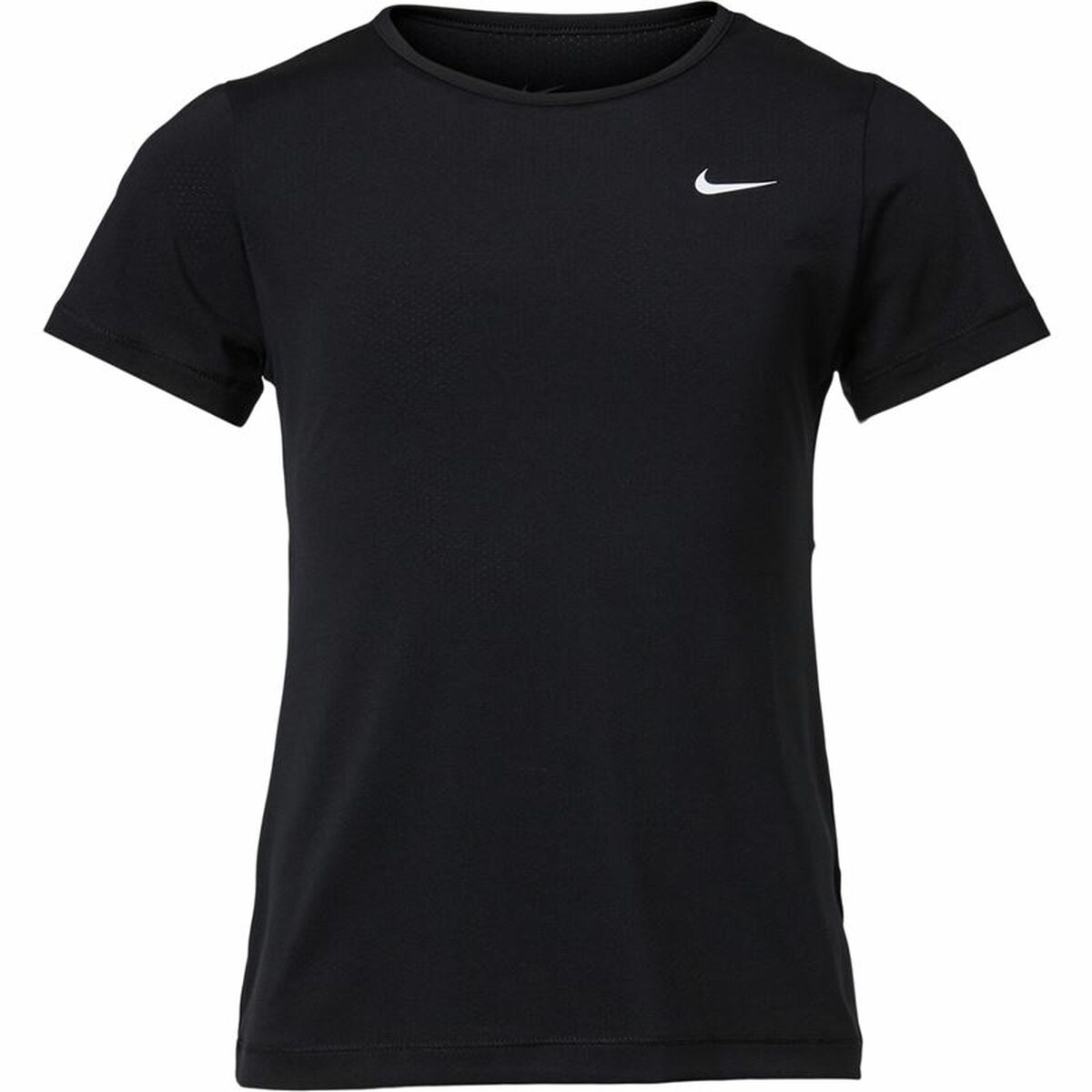 Child's Short Sleeve T-Shirt Nike Pro Black 92 % Polyester 8 % Spandex-0