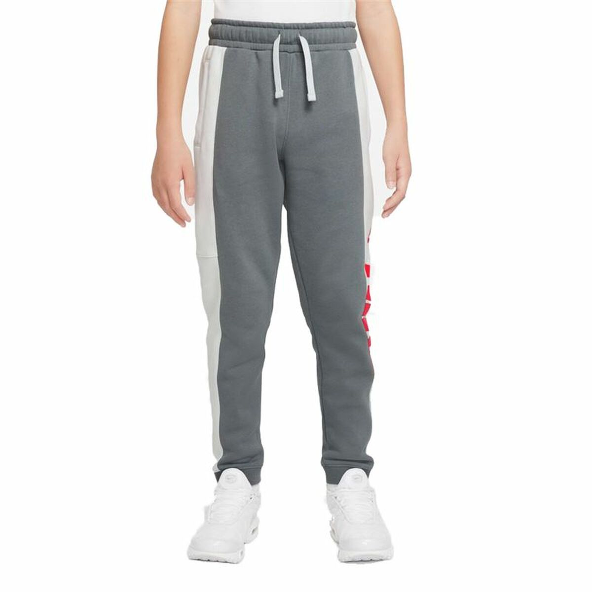 Children's Tracksuit Bottoms Nike Sportswear  White Dark grey-0