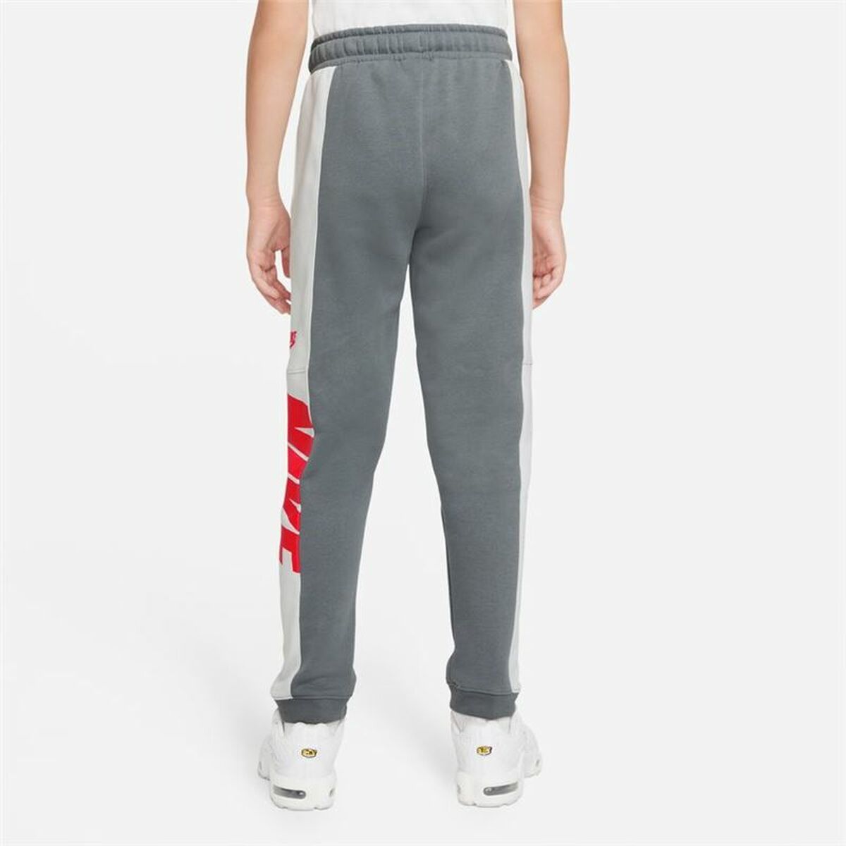 Children's Tracksuit Bottoms Nike Sportswear  White Dark grey-8