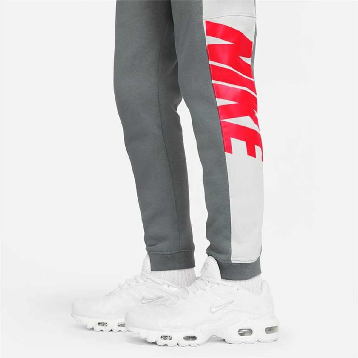 Children's Tracksuit Bottoms Nike Sportswear  White Dark grey-7