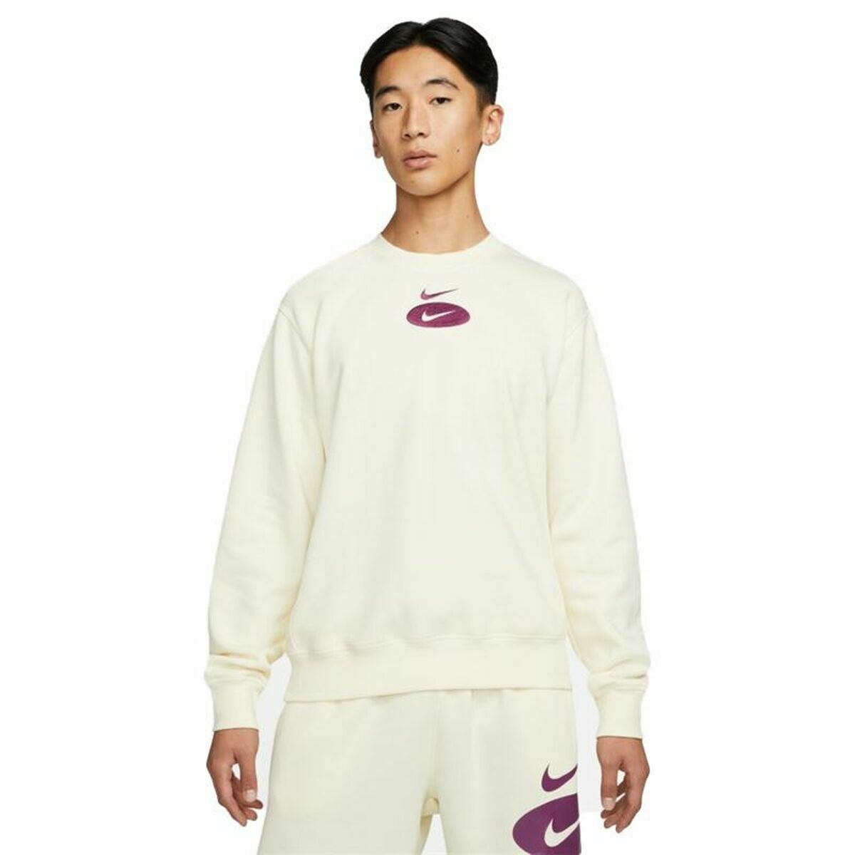 Men’s Sweatshirt without Hood Nike Swoosh League White-0