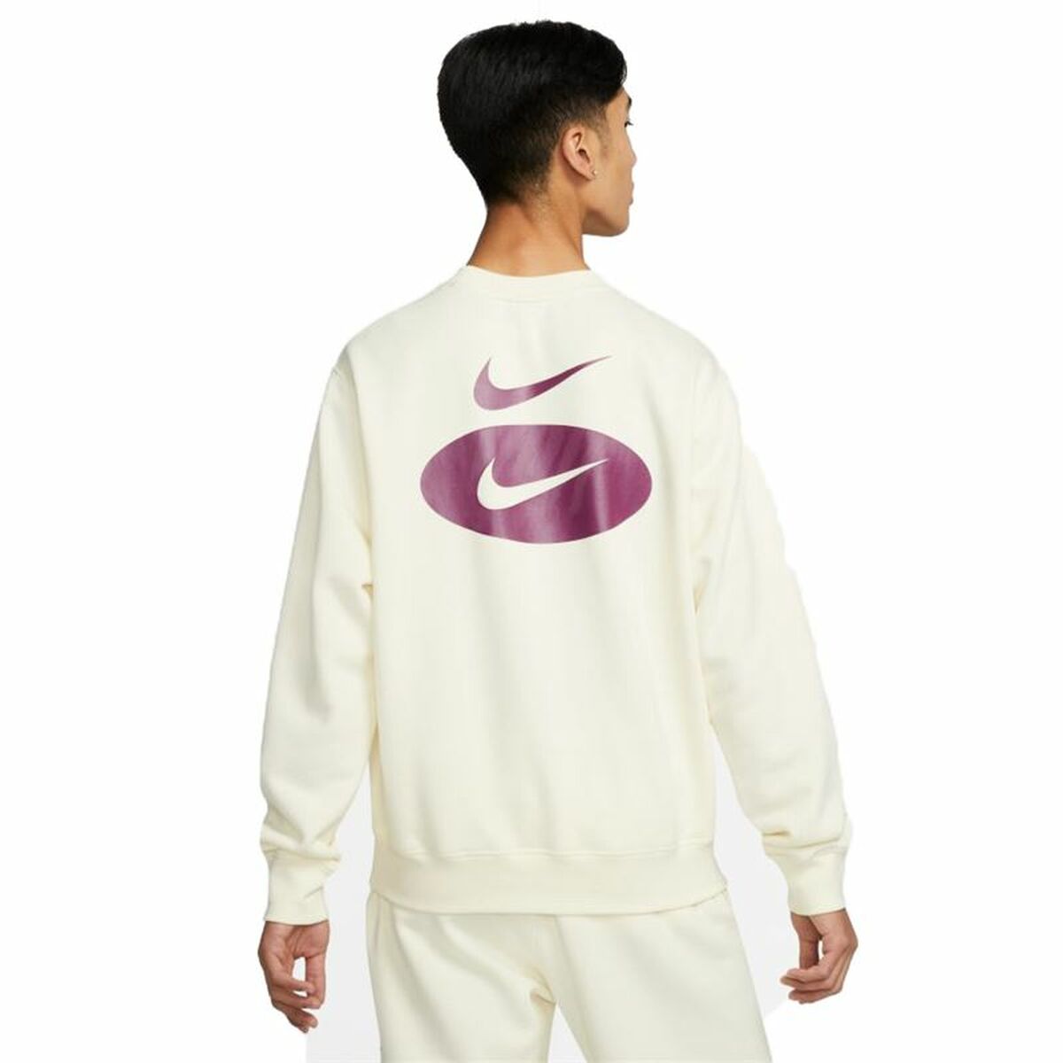 Men’s Sweatshirt without Hood Nike Swoosh League White-2