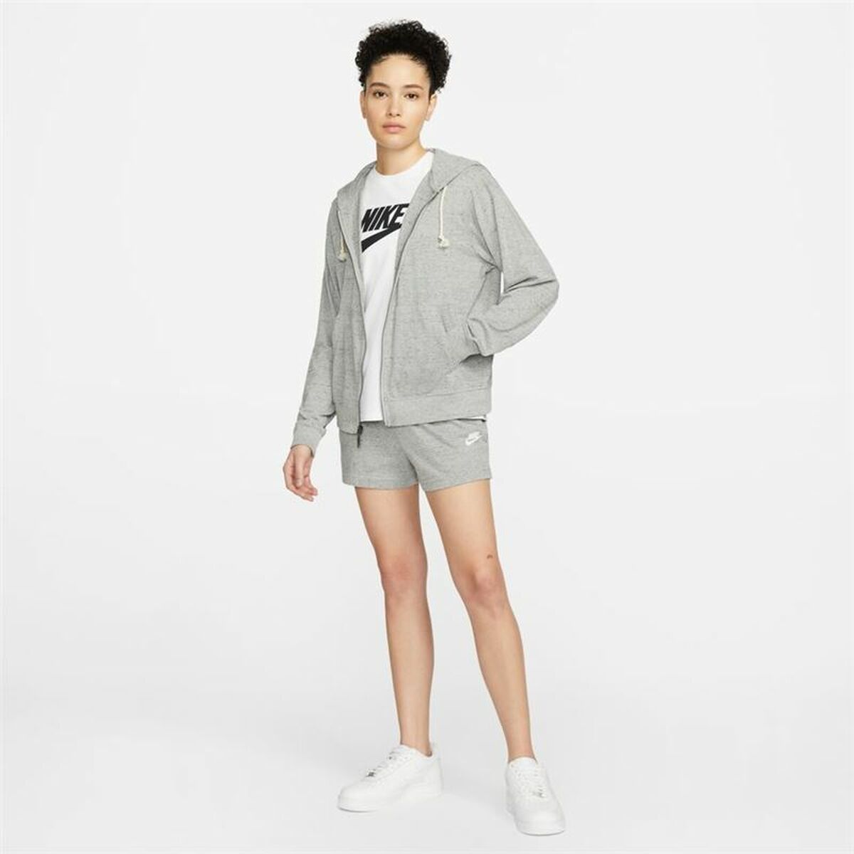 Women's Sports Jacket Nike Sportswear Gym Vintage Grey-2