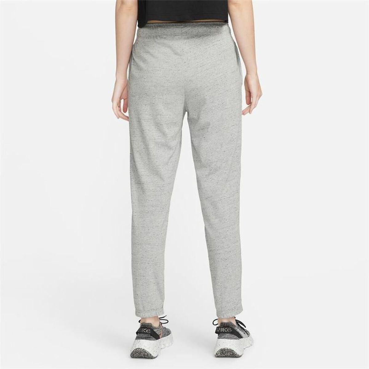 Long Sports Trousers Nike Sportswear Gym Vintage Grey Lady-6