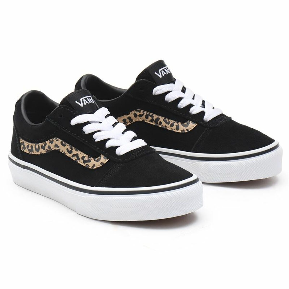 Children’s Casual Trainers Vans Ward Suede Black Leopard-5