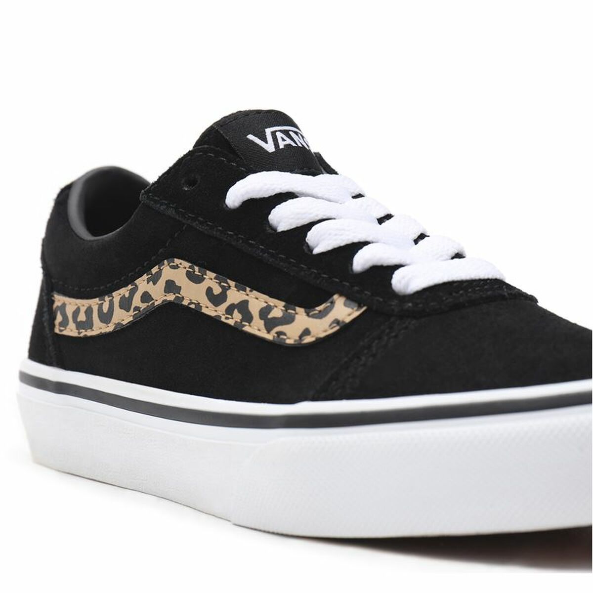 Children’s Casual Trainers Vans Ward Suede Black Leopard-4