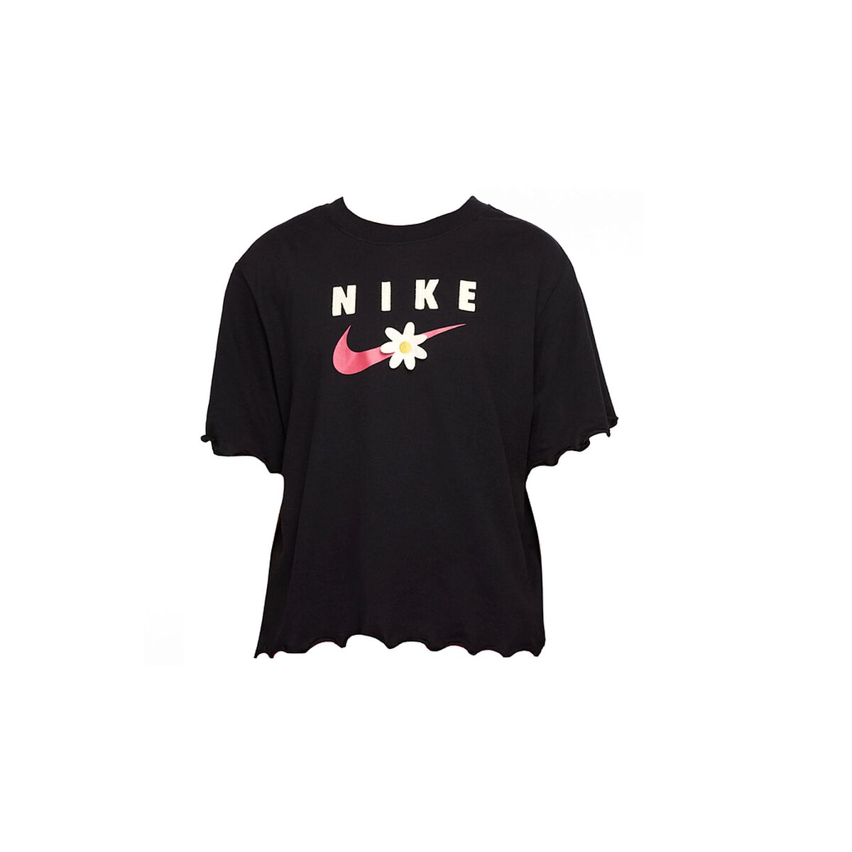 Child's Short Sleeve T-Shirt TEE ENERGY BOXY FRILLY  Nike DO1351 Black-0