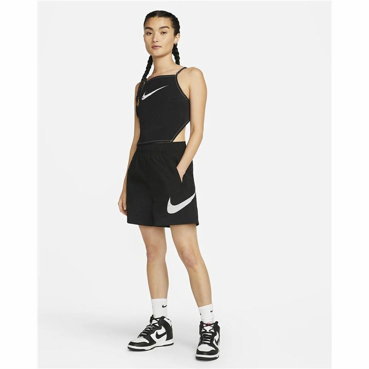 Sports Shorts for Women Nike Sportswear Essential Black-1