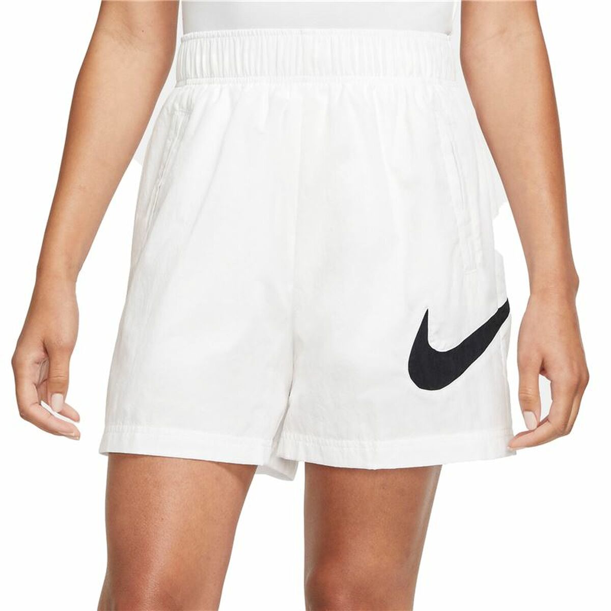 Sports Shorts for Women Nike Sportswear Essential White-0