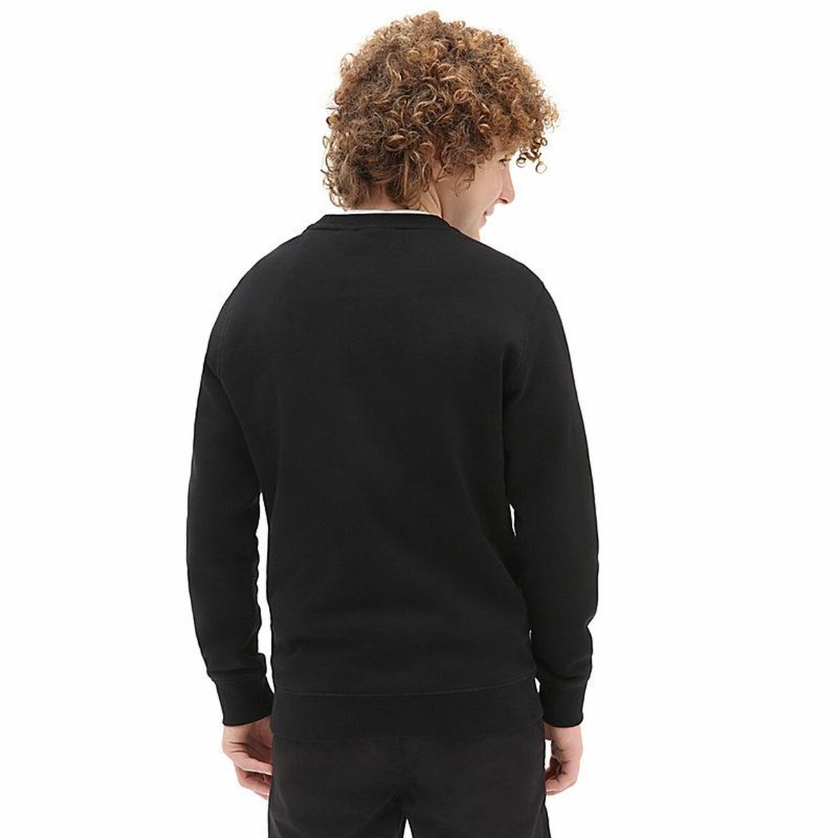 Men’s Sweatshirt without Hood Vans Off The Wall Black-3