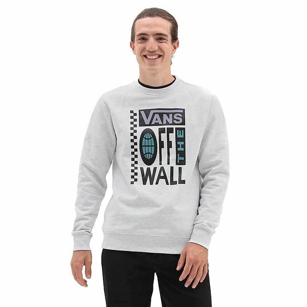 Men’s Sweatshirt without Hood Vans Global White-0