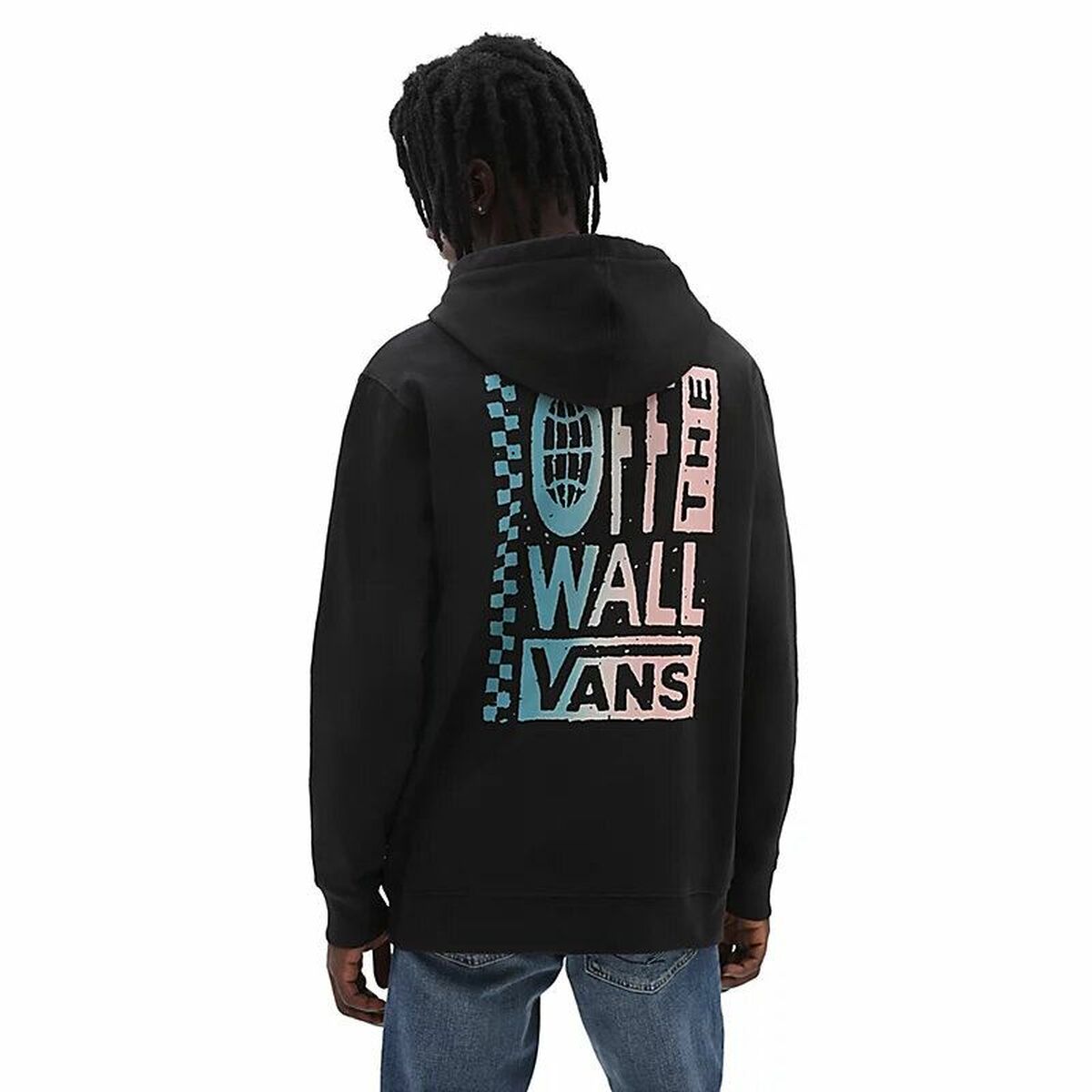 Men’s Hoodie Vans Global Stack Black-4