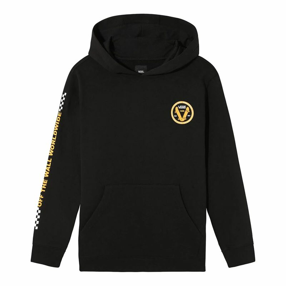 Unisex Hoodie Vans Global Stack Po-B Black-0