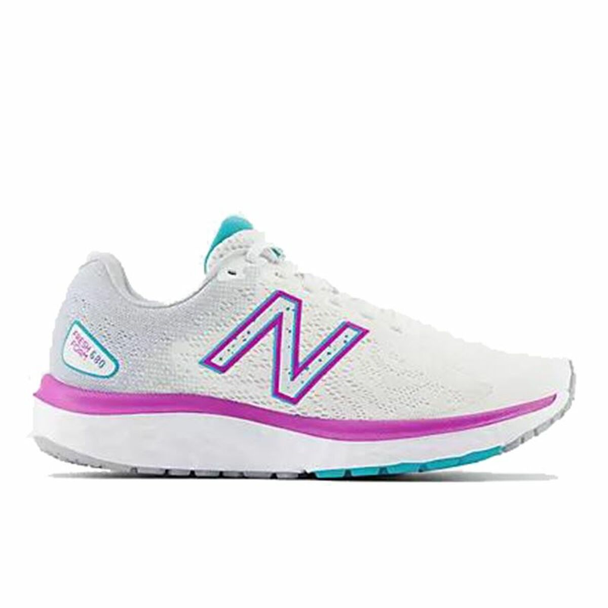 Running Shoes for Adults New Balance Fresh Foam 680v7 White Lady-0