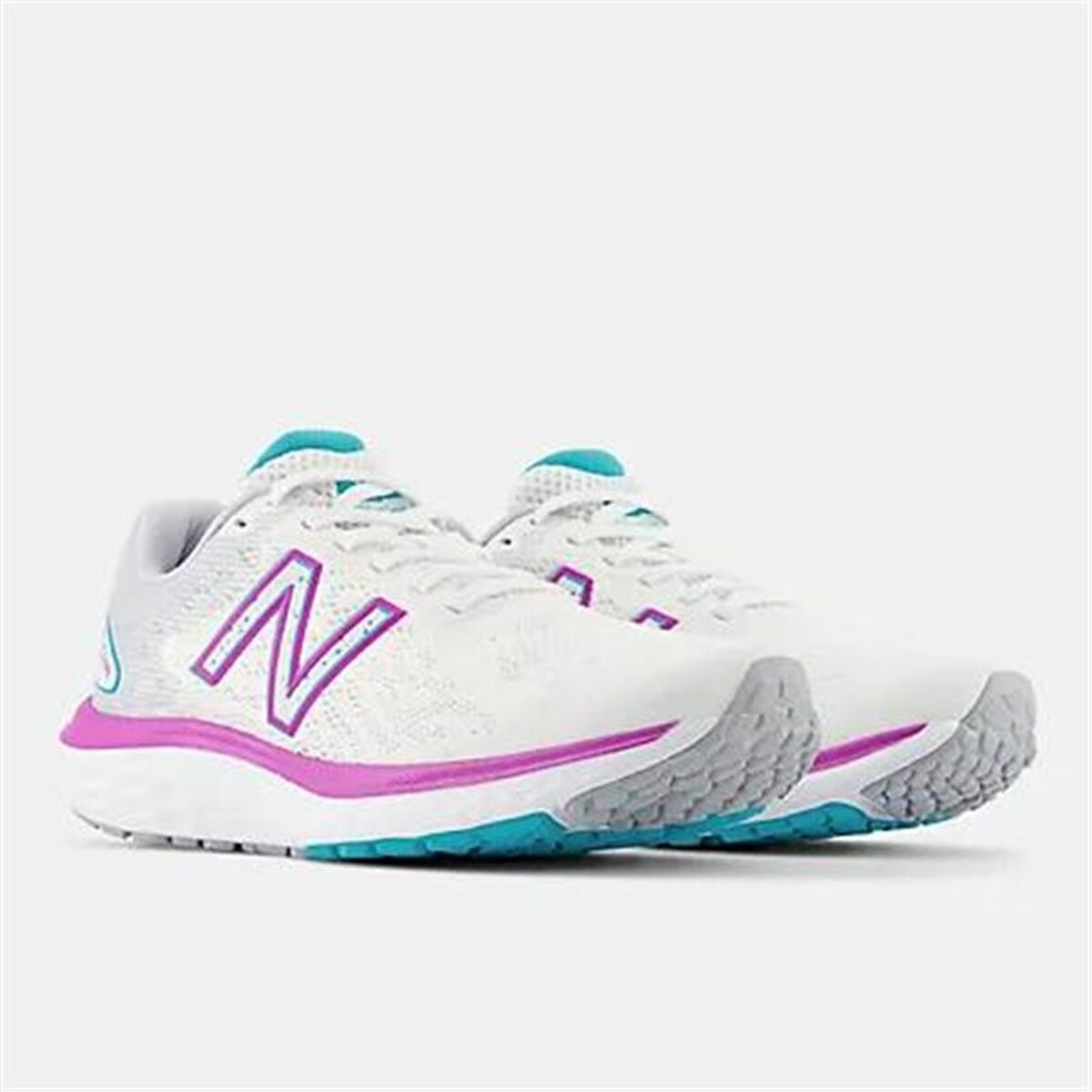 Running Shoes for Adults New Balance Fresh Foam 680v7 White Lady-3