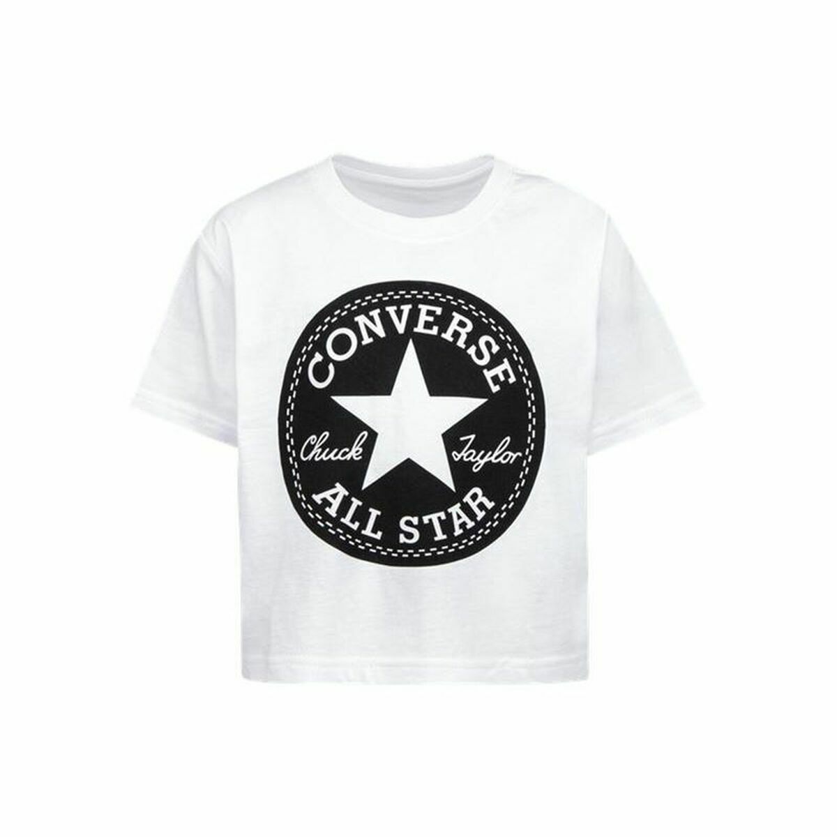 Short Sleeve T-Shirt Converse  Chuck Patch Boxy-4