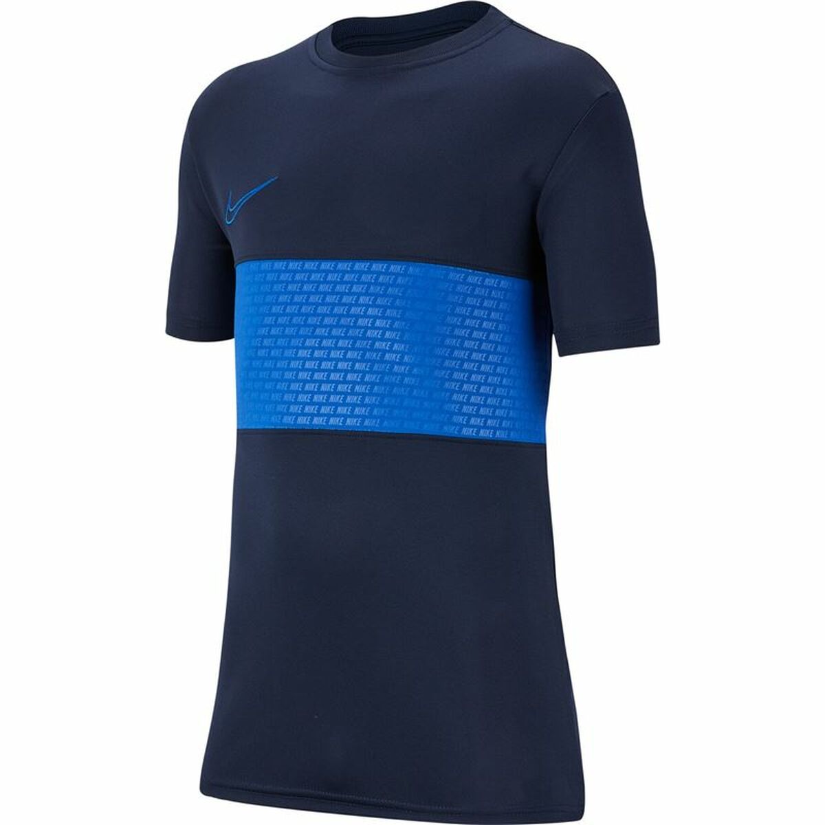 Child's Short Sleeve T-Shirt Nike Dri-FIT Academy Blue-0