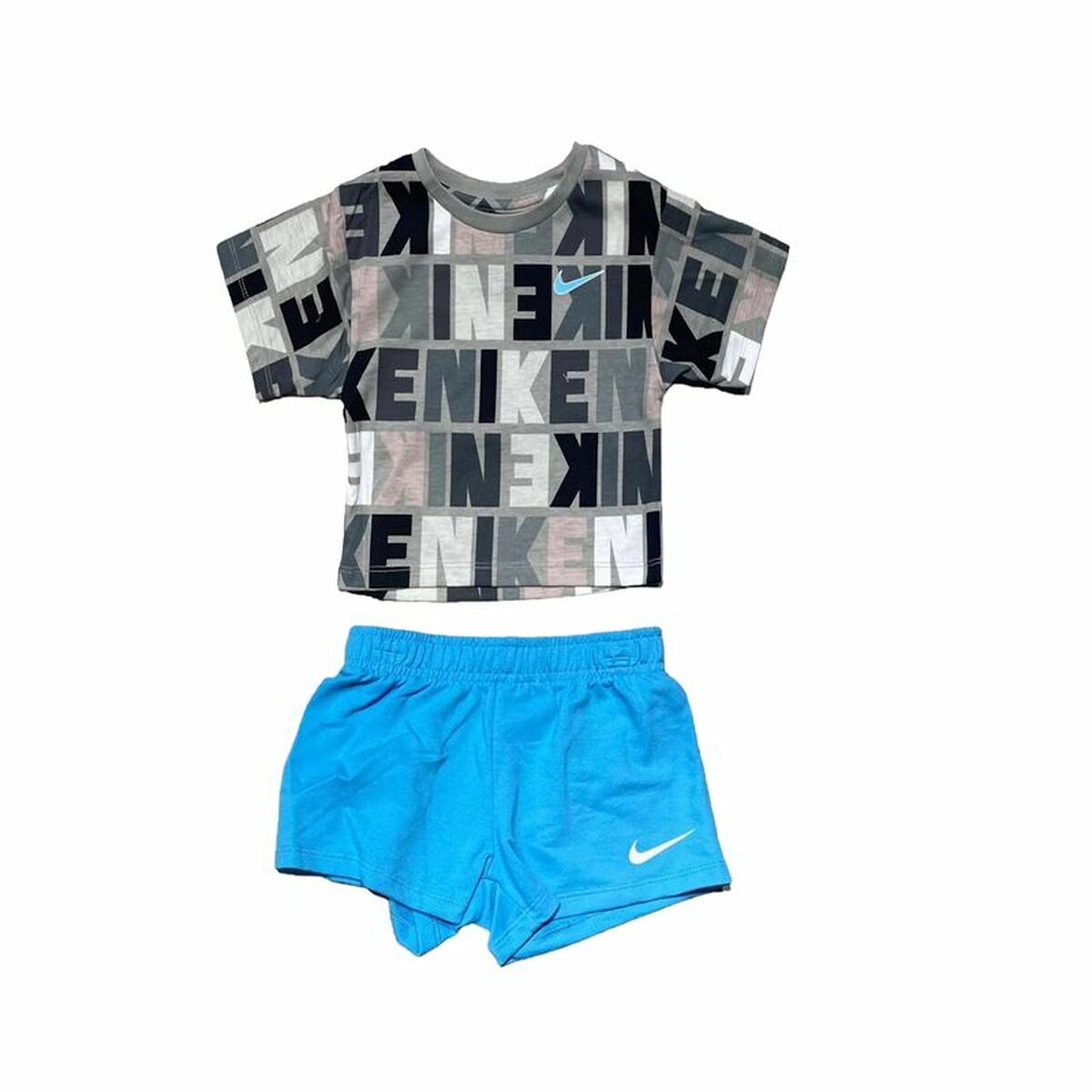 Children's Sports Outfit Nike  Knit Short Blue-0