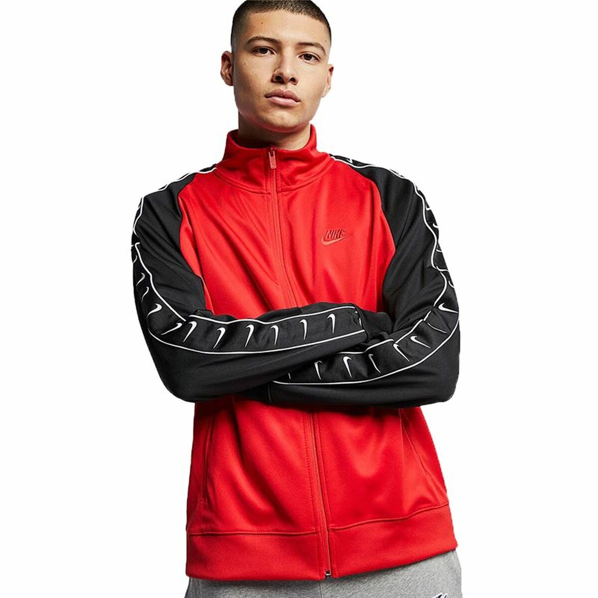 Men's Sports Jacket Nike Sportswear Red-4