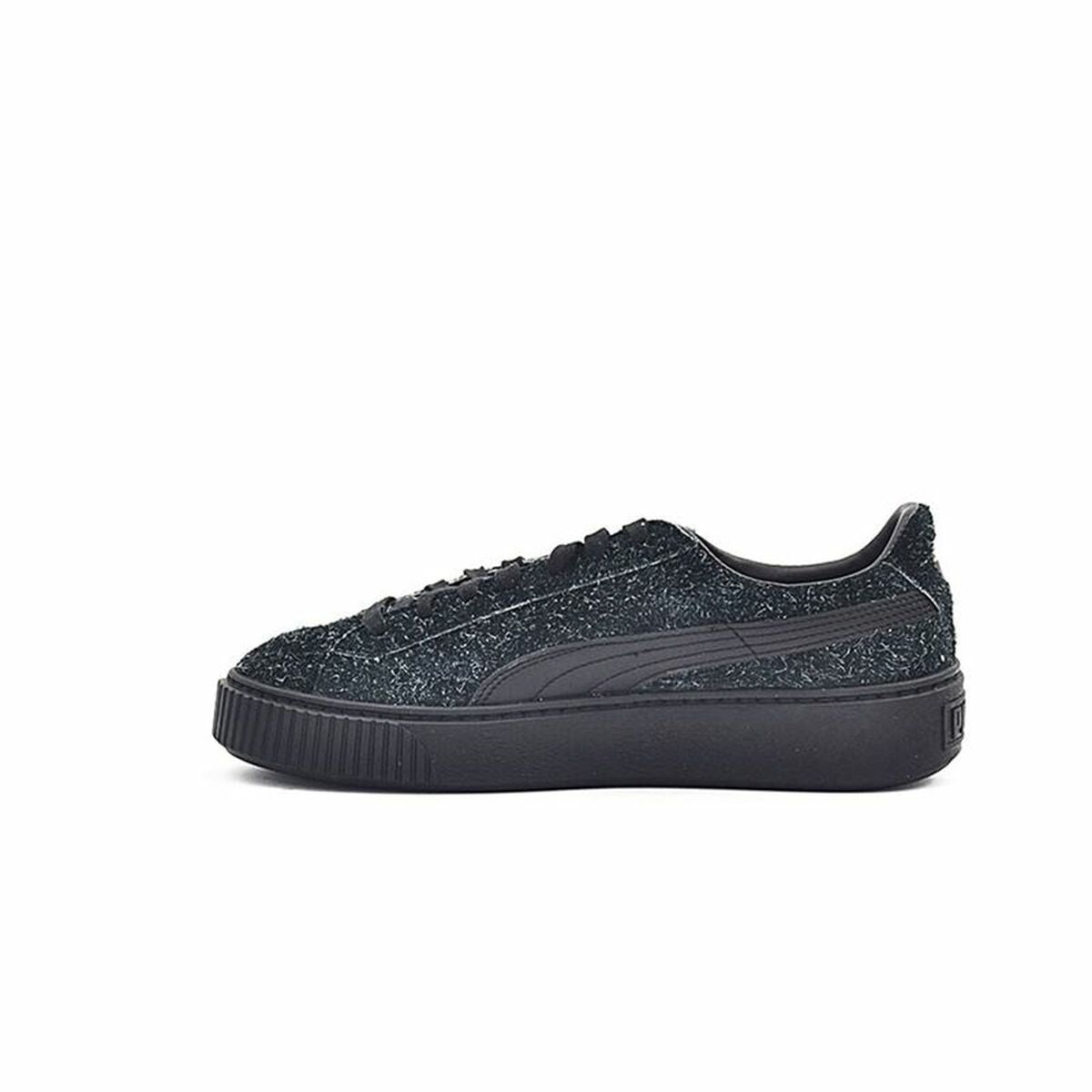 Sports Trainers for Women Puma Suede Platform Eletal Black-6