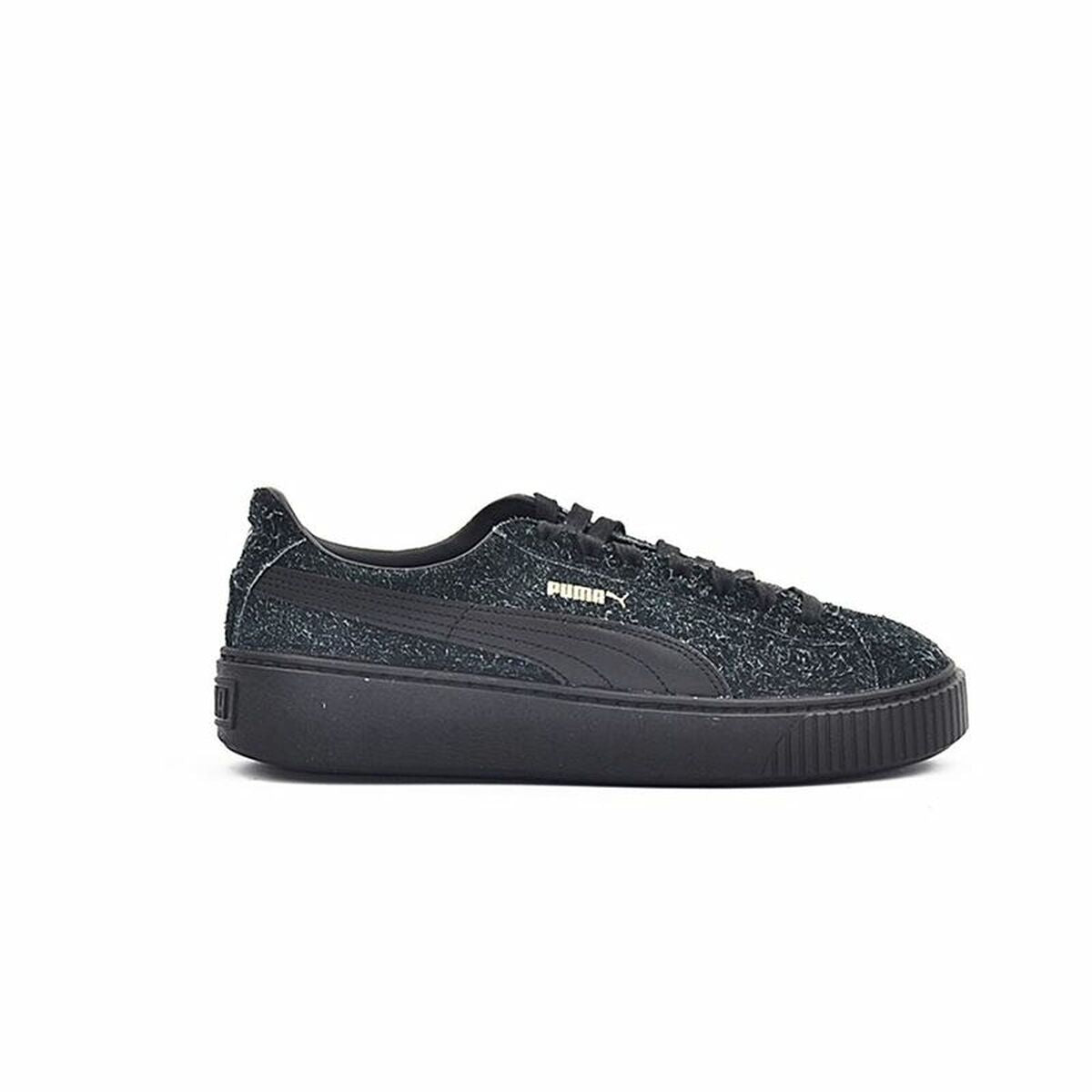 Sports Trainers for Women Puma Suede Platform Eletal Black-5