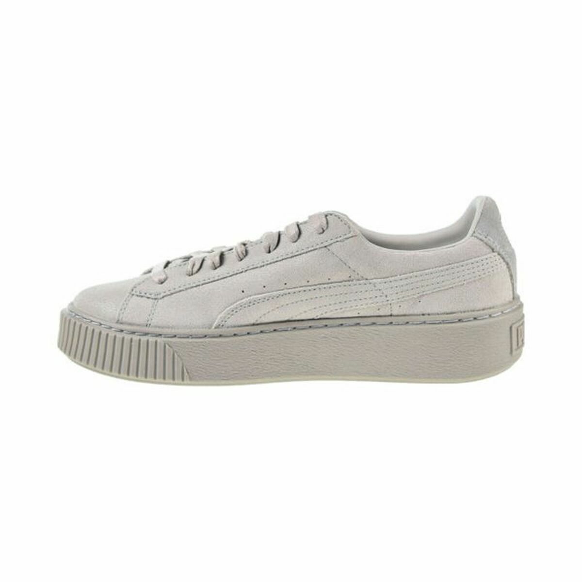 Sports Trainers for Women Puma Basket Platform Reset White-0