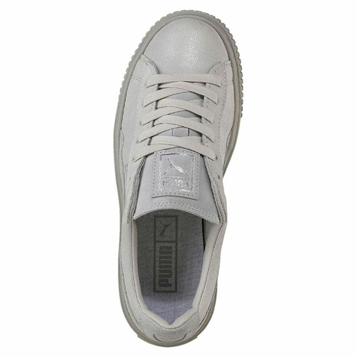 Sports Trainers for Women Puma Basket Platform Reset White-6