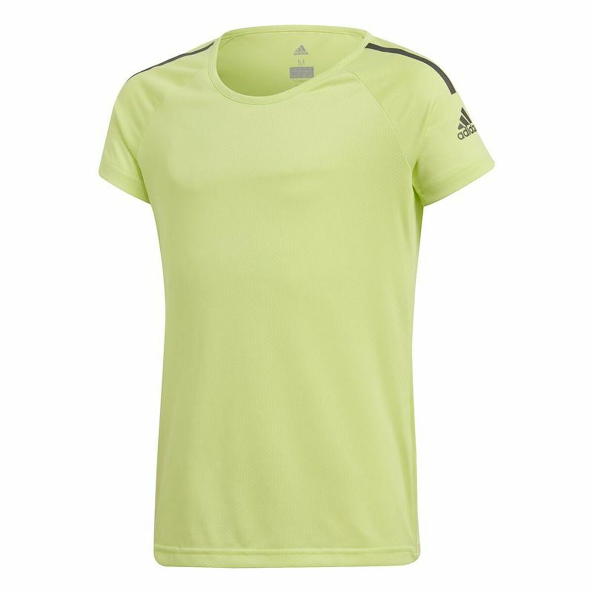 Child's Short Sleeve T-Shirt Adidas Training Cool tee Lime green-0