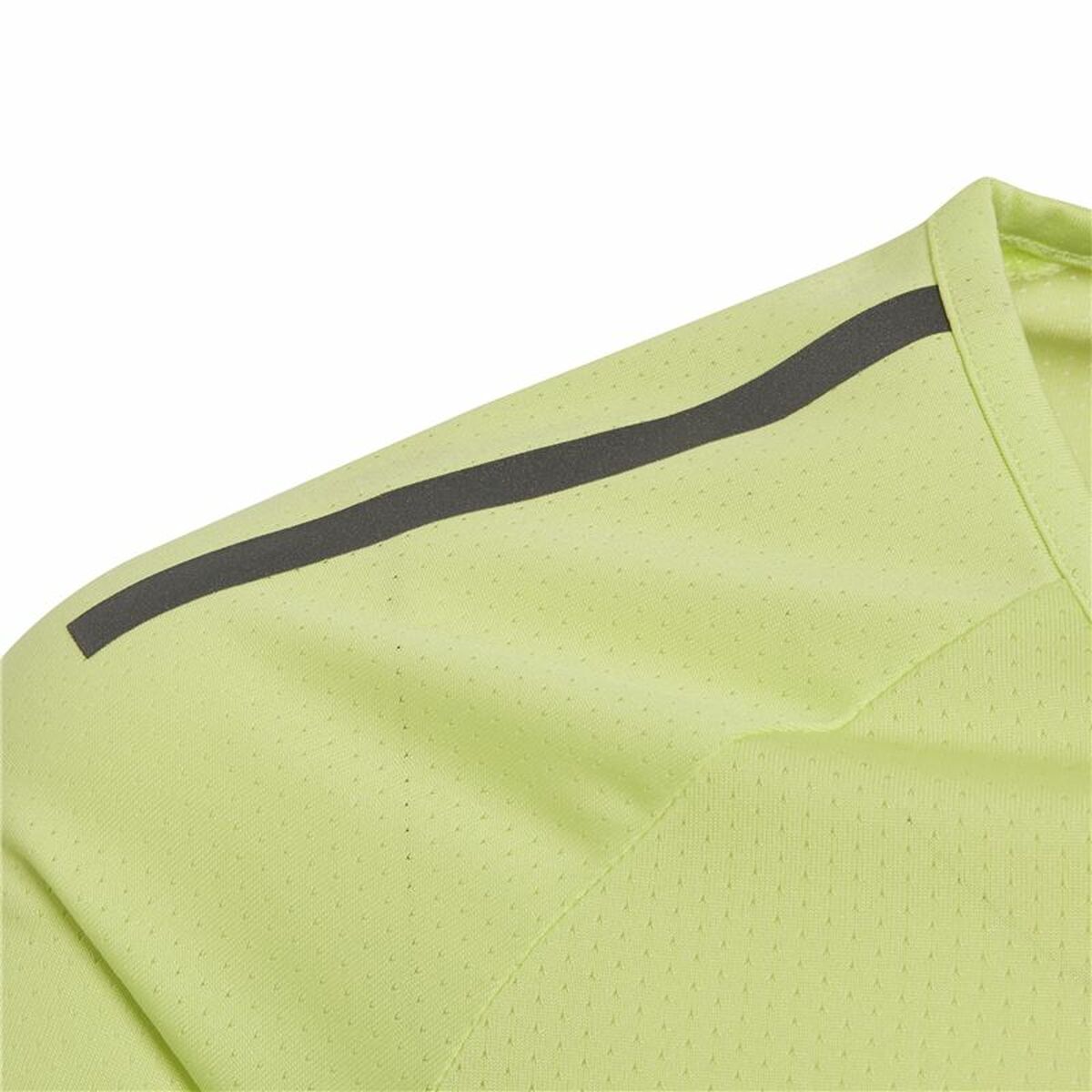 Child's Short Sleeve T-Shirt Adidas Training Cool tee Lime green-6