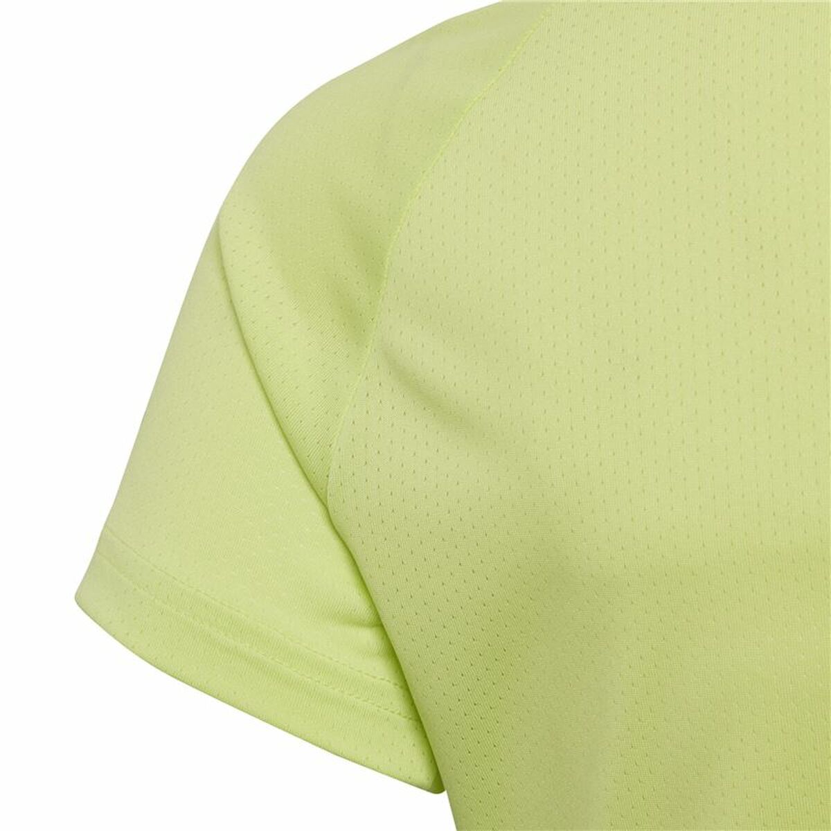 Child's Short Sleeve T-Shirt Adidas Training Cool tee Lime green-5