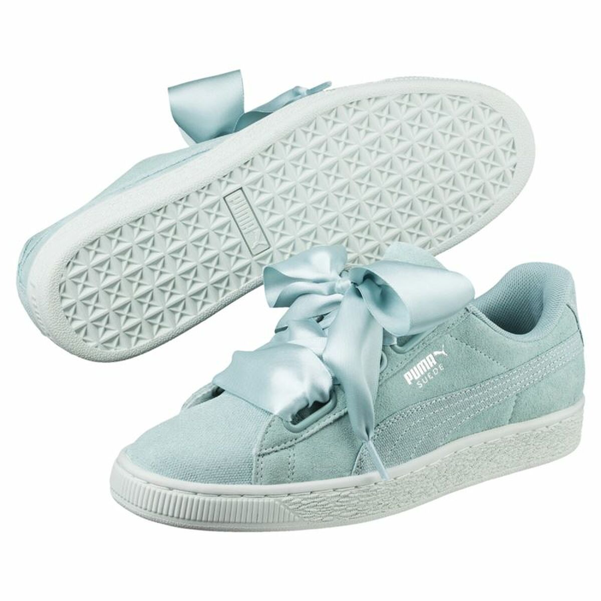 Sports Trainers for Women Puma Heart Pebble Aquamarine-5