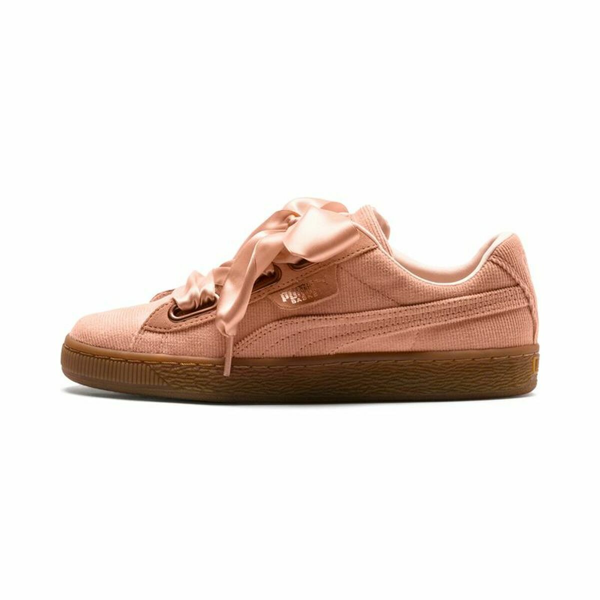 Sports Trainers for Women Puma Basket Heart Lady Salmon-0