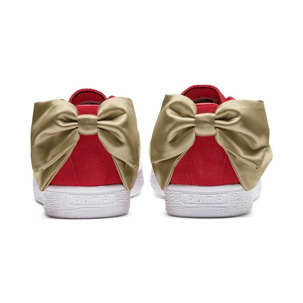 Women's casual trainers Puma Sportswear Suede Bow Varsity Red-4