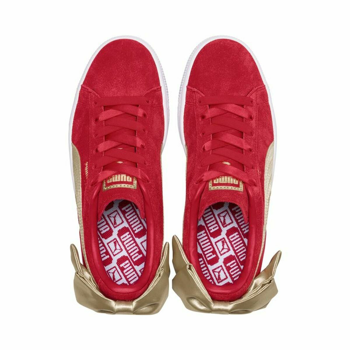 Women's casual trainers Puma Sportswear Suede Bow Varsity Red-3