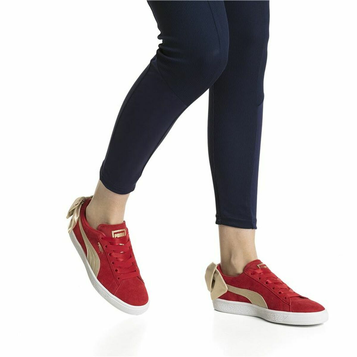 Women's casual trainers Puma Sportswear Suede Bow Varsity Red-1