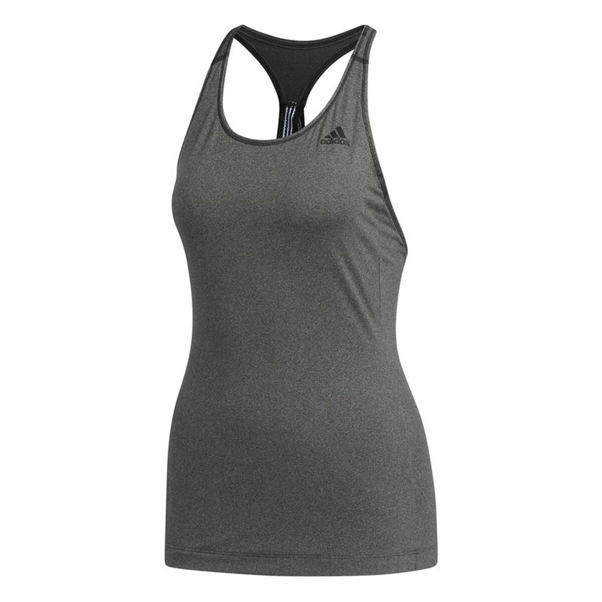 Women's Sleeveless T-shirt Adidas 3 Stripes Tank Dark grey-0