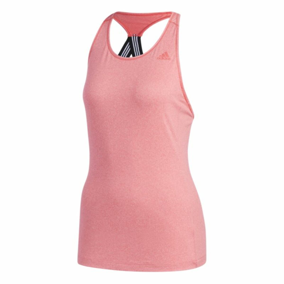 Women's Sleeveless T-shirt Adidas 3 Stripes Tank Pink-0