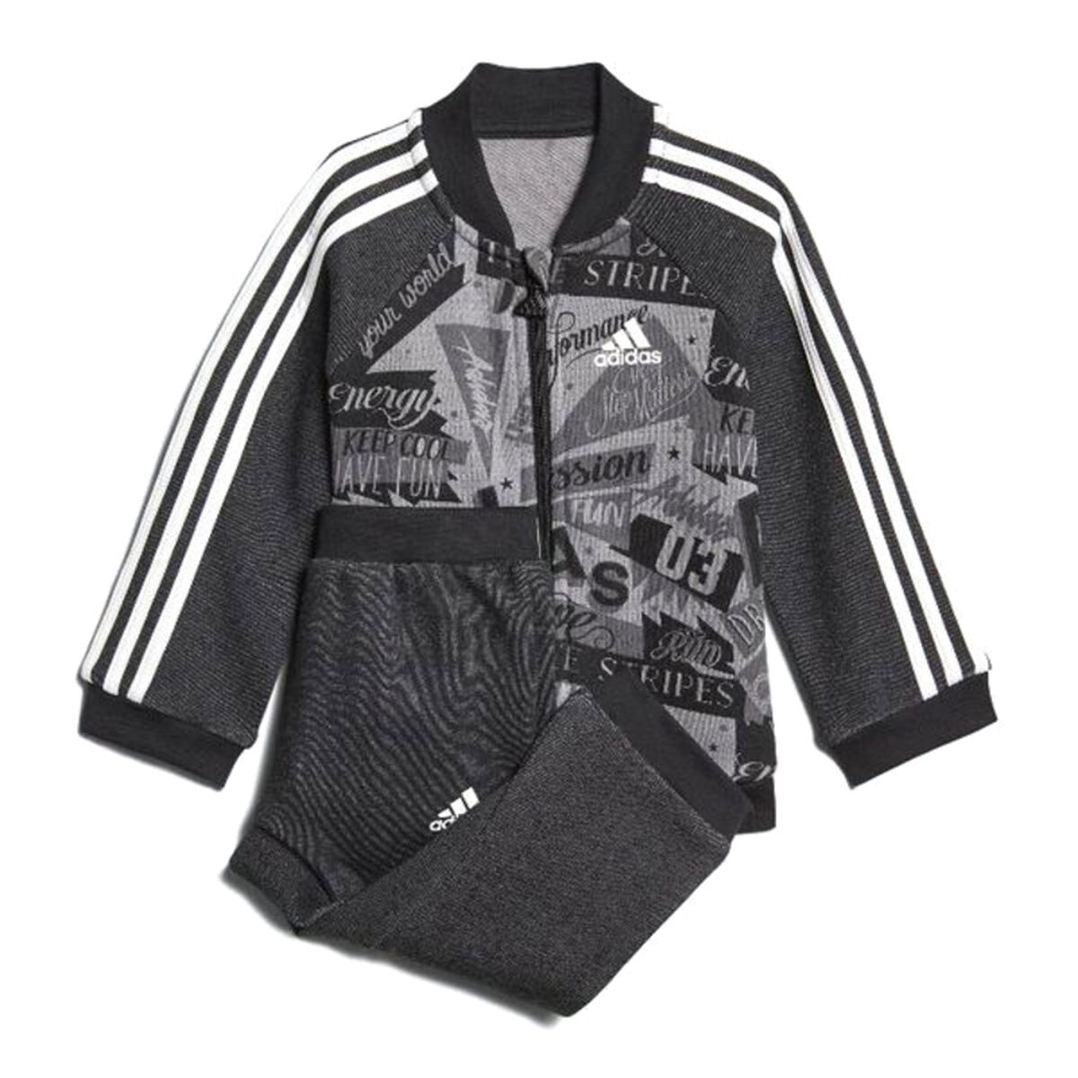 Baby's Tracksuit Adidas I BBALL JOG FT Grey-0