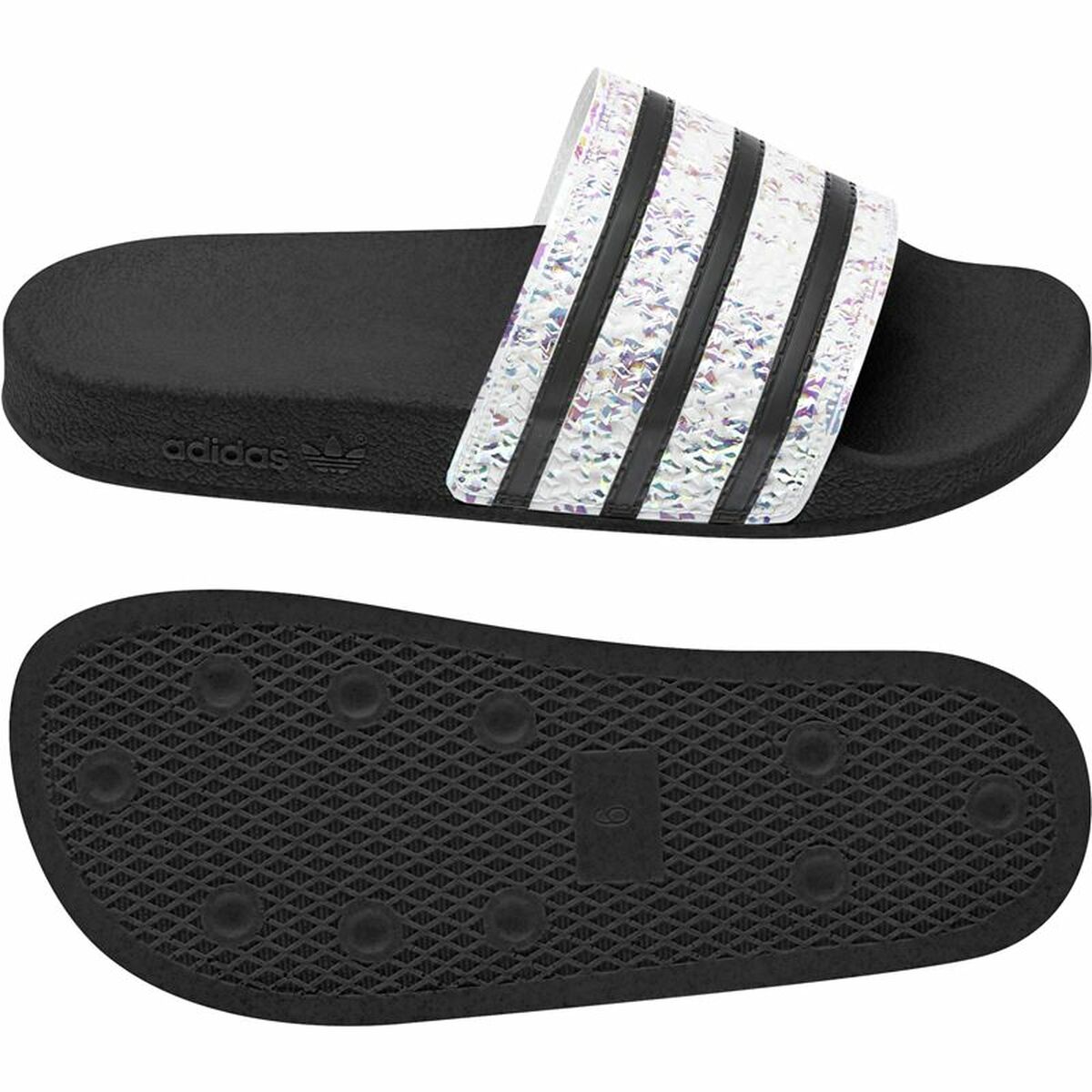 Women's Flip Flops Adidas Originals Adilette Black-10