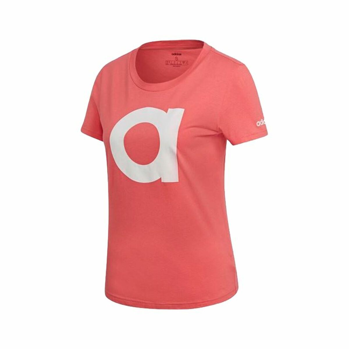 Women’s Short Sleeve T-Shirt Adidas Essentials Light Pink-6