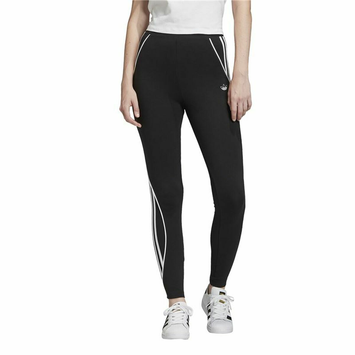 Sport leggings for Women Adidas 3 Stripes  Black-0