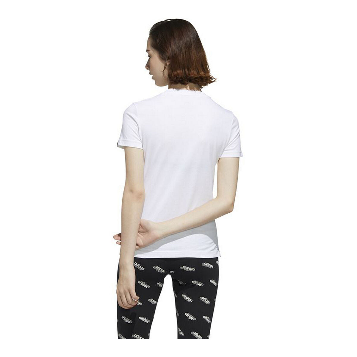 Women’s Short Sleeve T-Shirt Adidas Boxed Camo White-9