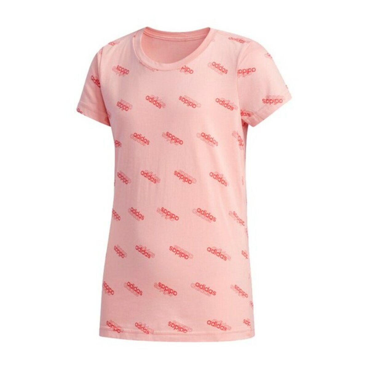 Child's Short Sleeve T-Shirt Adidas YG FAV T Pink-0