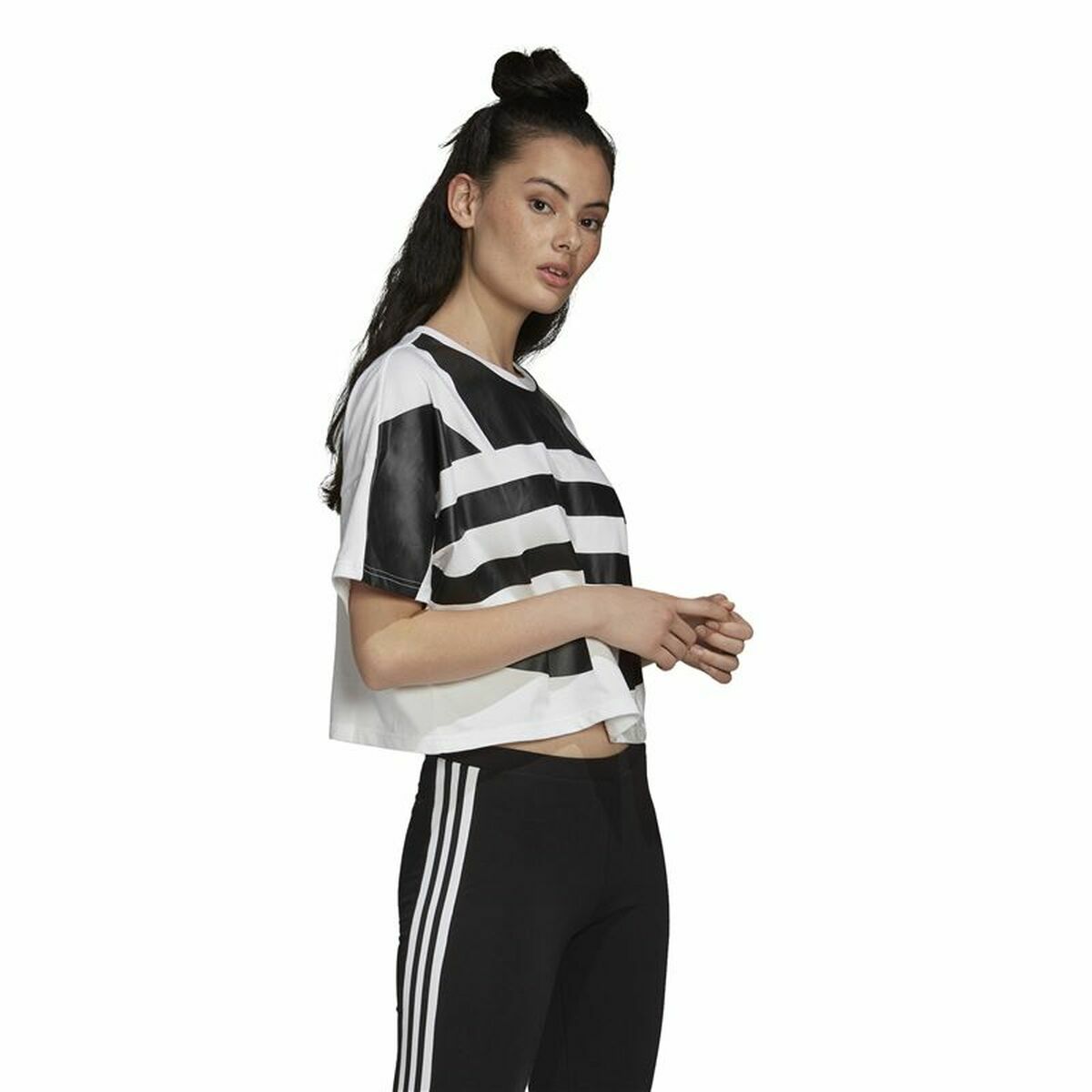 Women’s Short Sleeve T-Shirt Adidas Big Logo-5