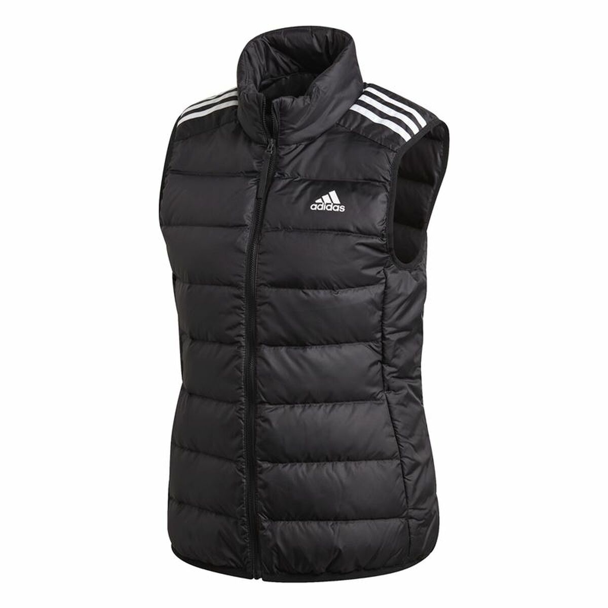 Women's Sports Jacket Adidas Ess Down White Black Vest-0