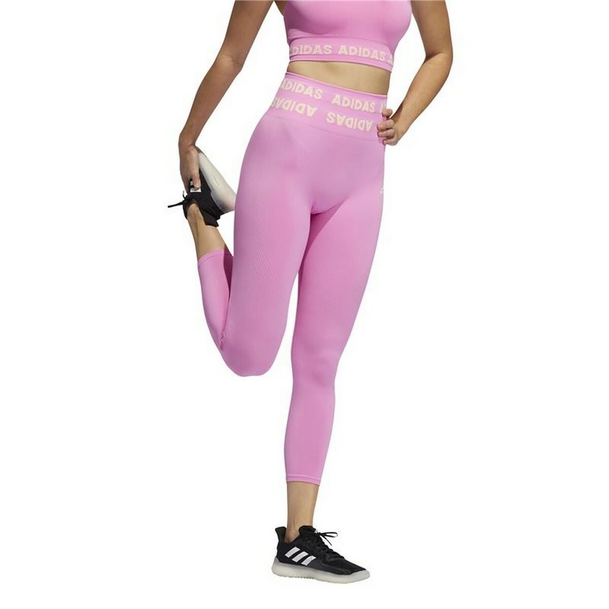 Sport leggings for Women Adidas Aeroknit Pink-5