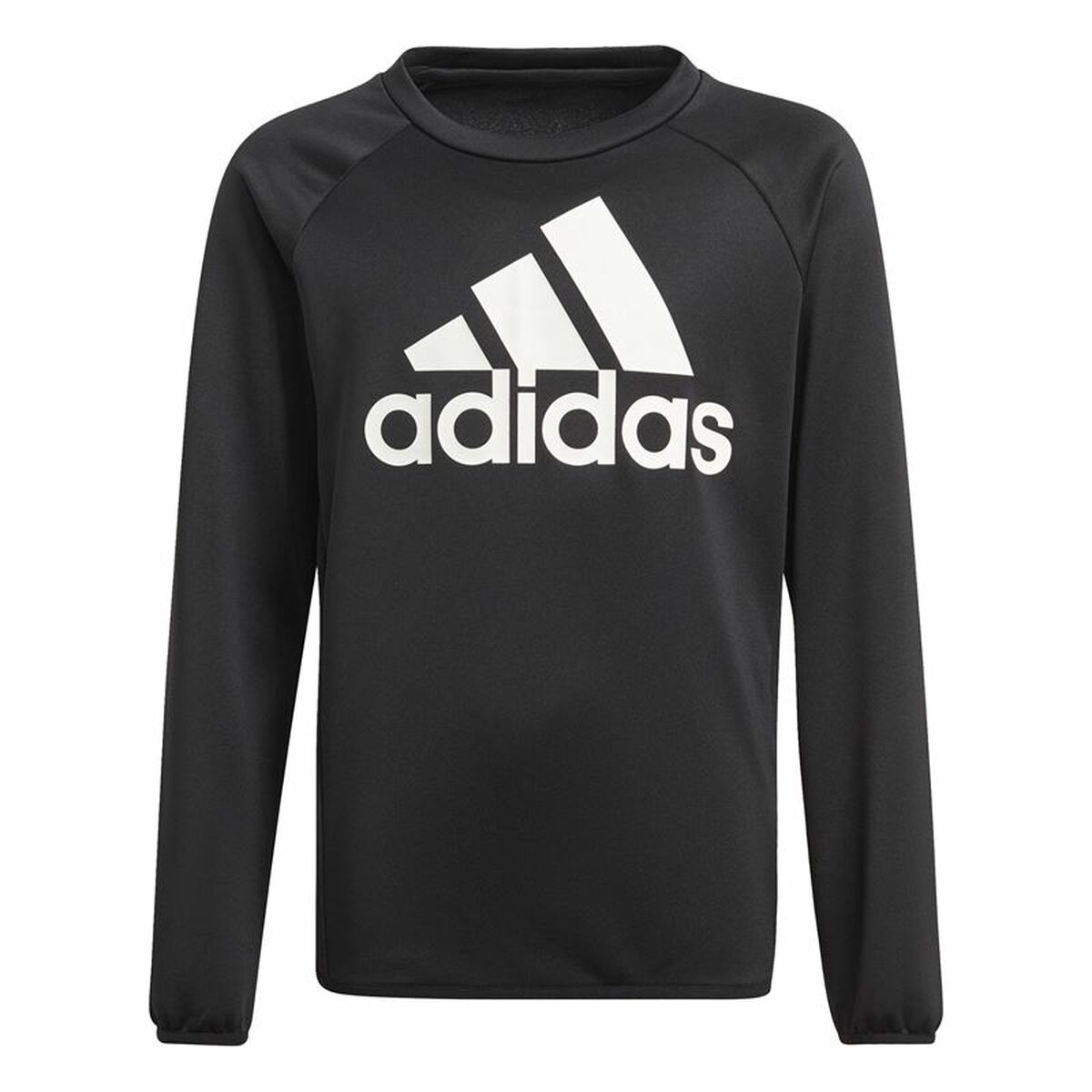 Children’s Sweatshirt without Hood Adidas Designed To Move Big Logo Black-0