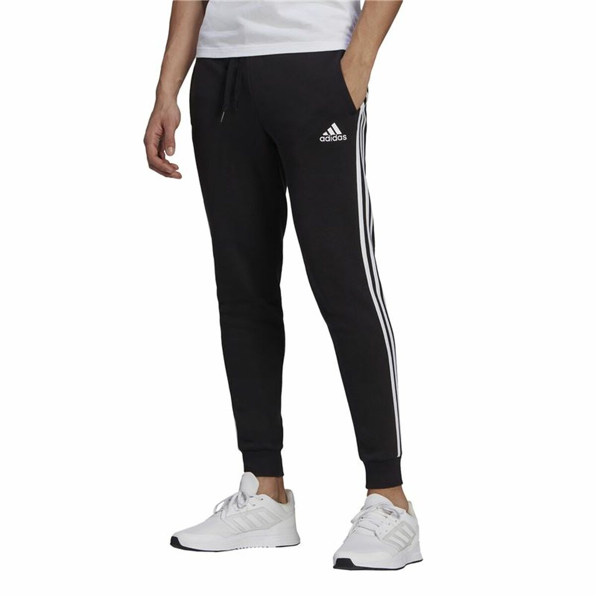 Adult Trousers Adidas 3 Stripes Fl F Pt Black Men-8